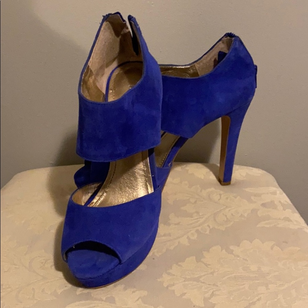 Royal blue heels